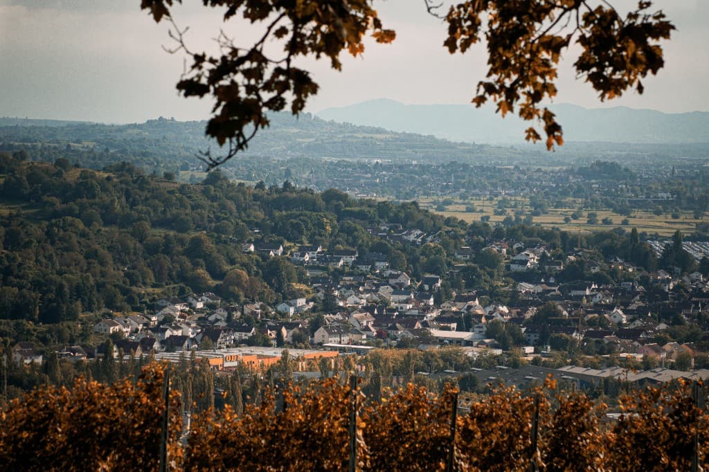 Panorama einer süddeutschen Stadt